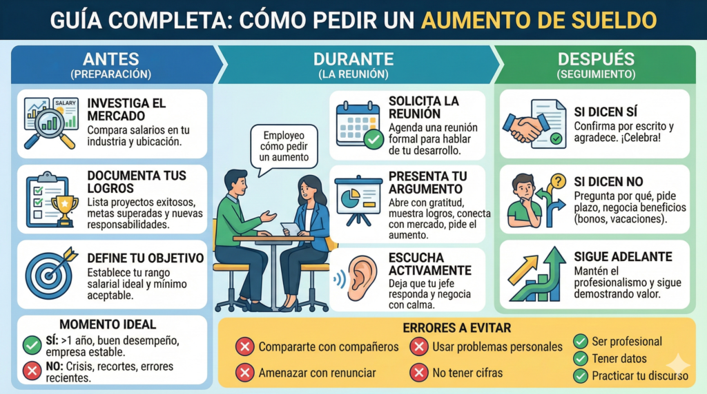 Pedir un aumento de sueldo