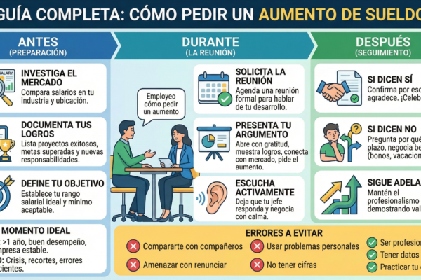Pedir un aumento de sueldo