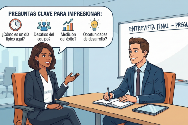 Preguntas clave en entrevistas de trabajo