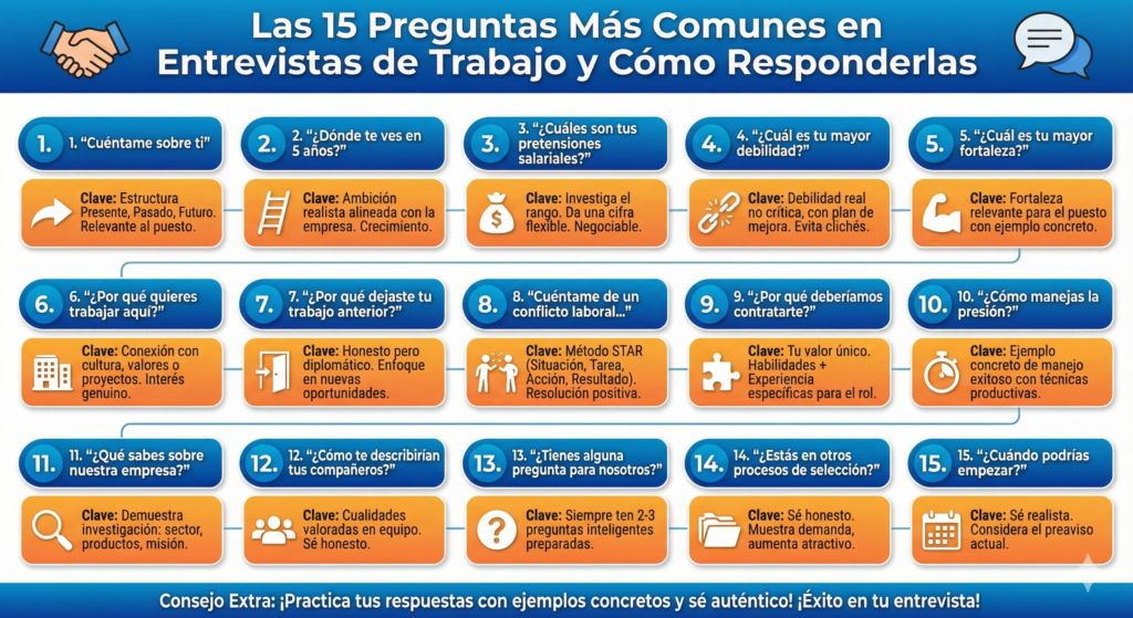 Mejores preguntas en entrevistas de trabajo para destacar