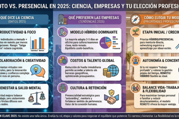 trabajo remoto versus trabajo presencial