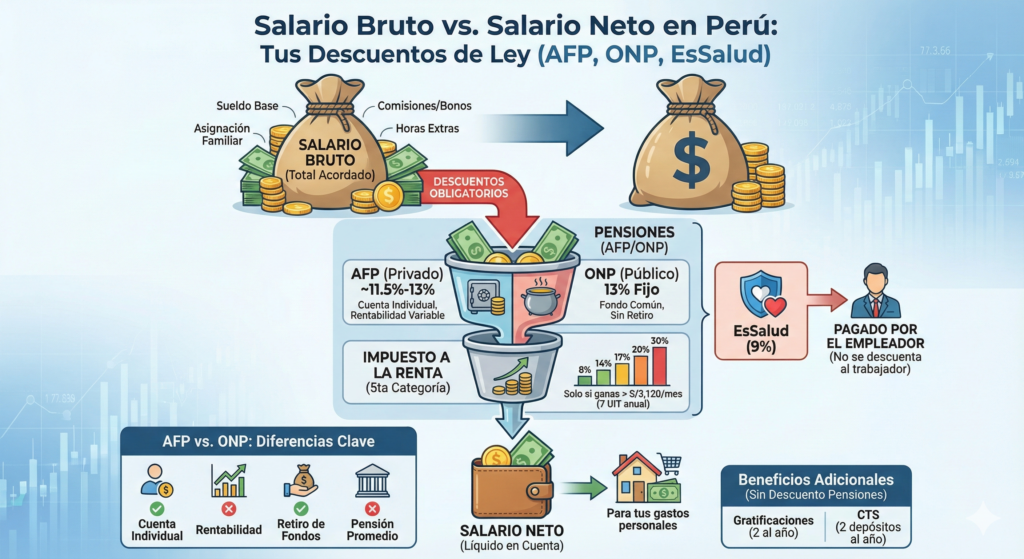 salario bruto vs salario neto.