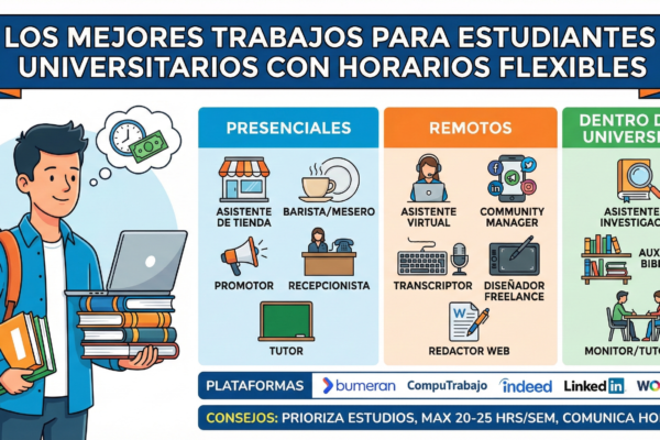 trabajos flexibles para universitarios